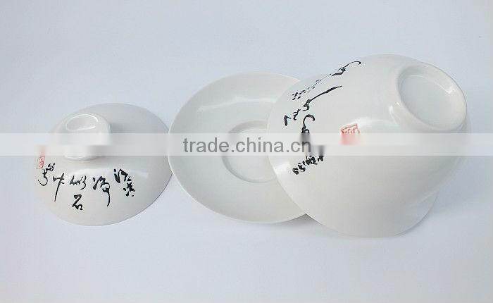 Hand Painted Porcelain Gongfu Teacup Gaiwan