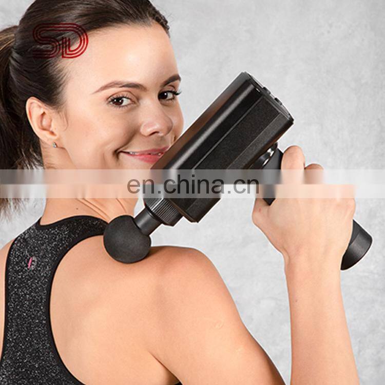Factory Direct Sales Portable Cordless Lithium Battery Vibration Massage Gun with low noise