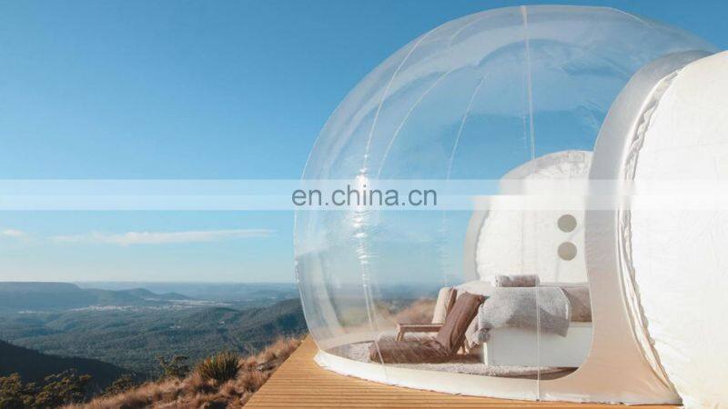 Large PVC Transparent Clear Dome Inflatable Bubble Tent For Camping