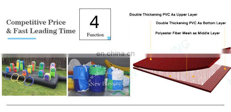 Promotional outdoor party sports toy inflatable thumb ring toss game