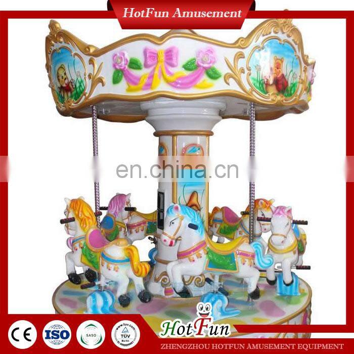 new theme park rides fairground portable small merry go round carousel for sale