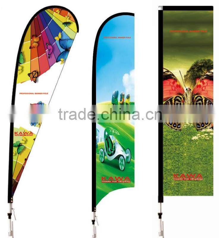 Flying banner teardrop banner beach flag for advertising