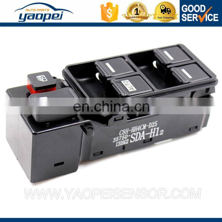 New Black Electric Master Driver Power Window Switch Bezel Control 35750-SDA-H12 For Honda Accord 4 Door 2003-2005 2006 2007