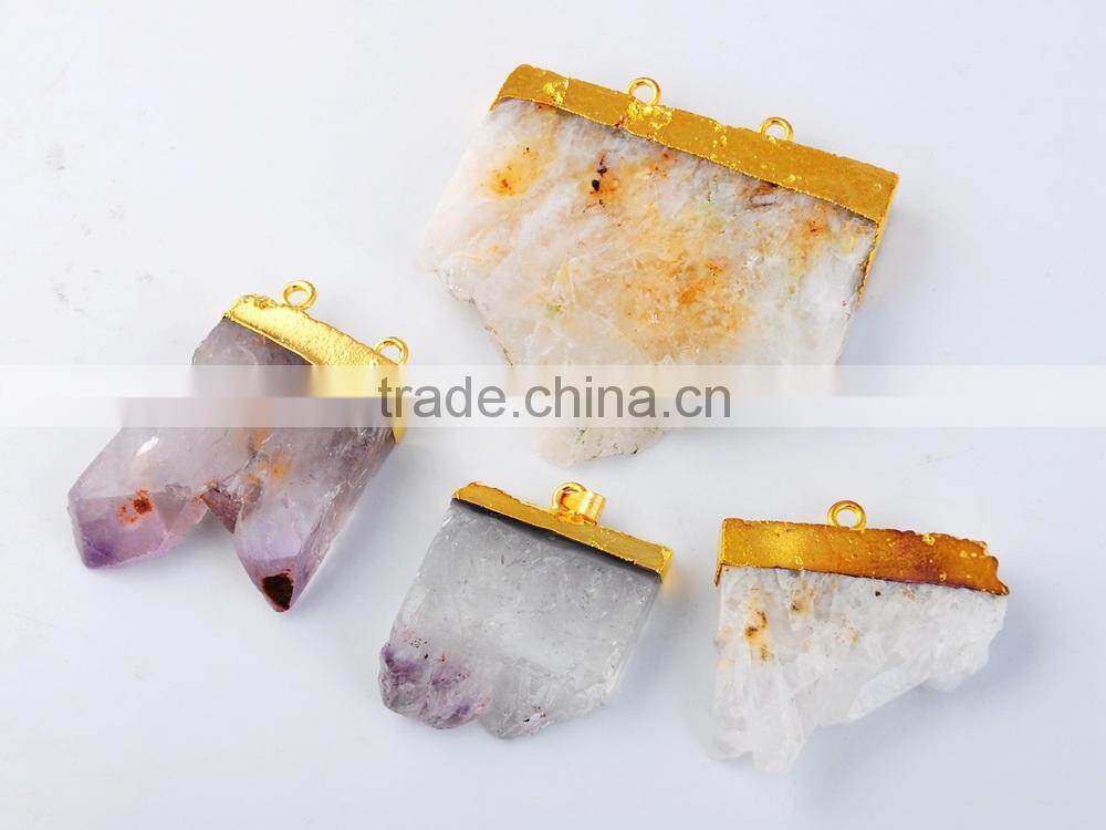 Natural Real Rough Drusy Black Agate Crystal Amethyst Rings Gemstone Ring with adjustable metal women finger jewelry