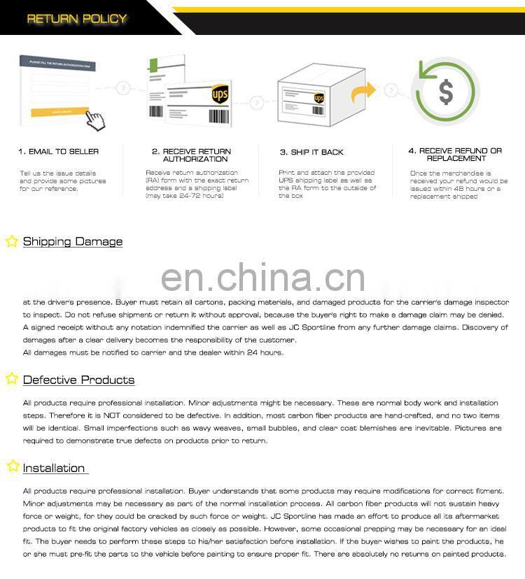 Full Carbon Fiber M3 M4 Side Skirts Extinsion for BMW F80 M3 Sedan F82 F83 M4 Coupe 2012-2017