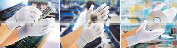 High Quality Anti-static ESD PU Finger Coated Gloves