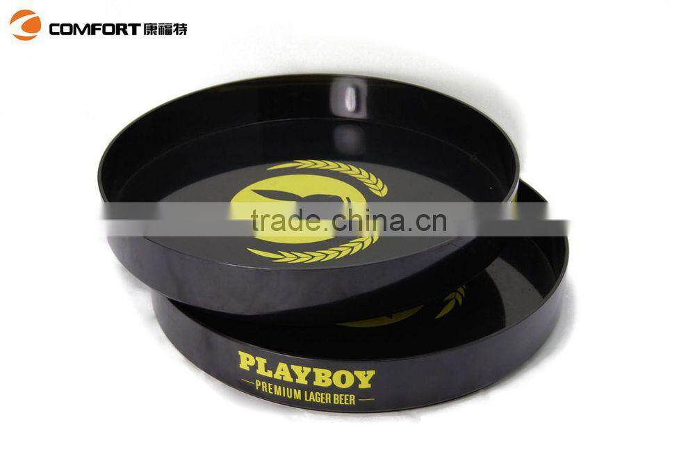 round bar tray popular use plastic serving tray