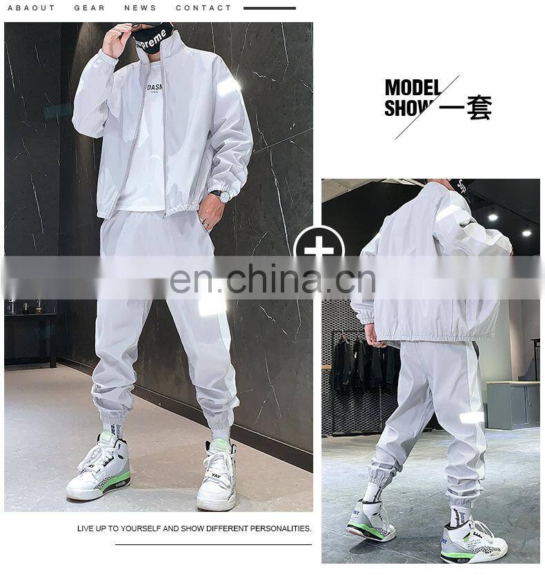 Wholesale 2-pieces men's plus size big and tall sports and leisure sports sets jogging suit custom men's suit
