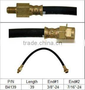 Auto brake hose assembly of rubber metal material