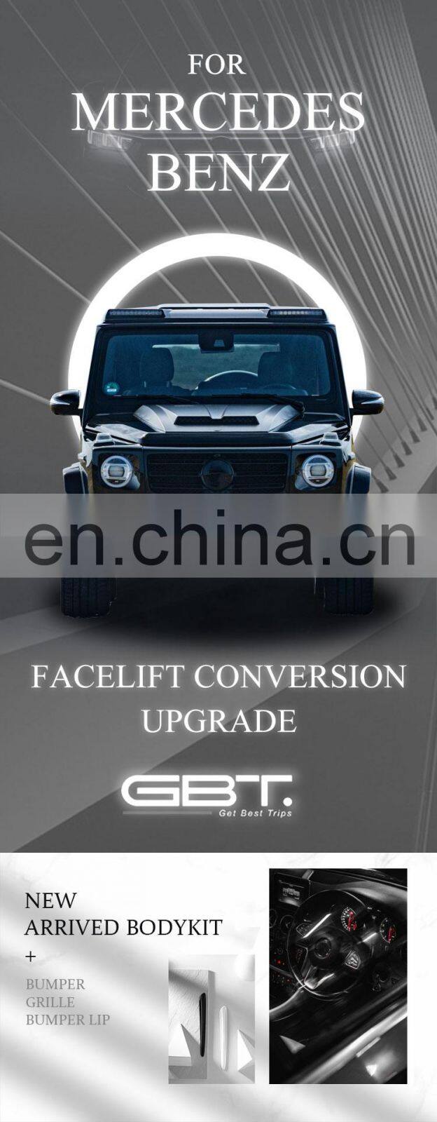 GBT Car bumpers for benz G 500 class automotive parts mercedes benz G 500 class toppik kit