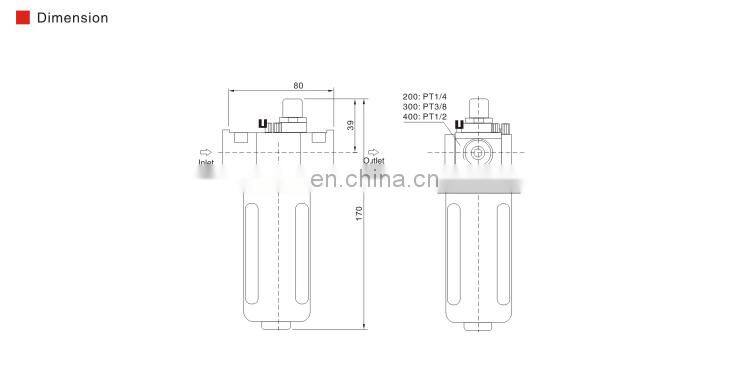 SNS SL Series new type pneumatic air source treatment air filter regulator lubricator