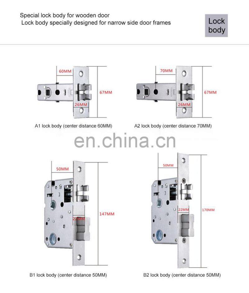 Stainless Steel Fingerprint Wifi Smart Lock Door Card Key Apartment Intelligent Door Lock Rfid With Password Ttlock