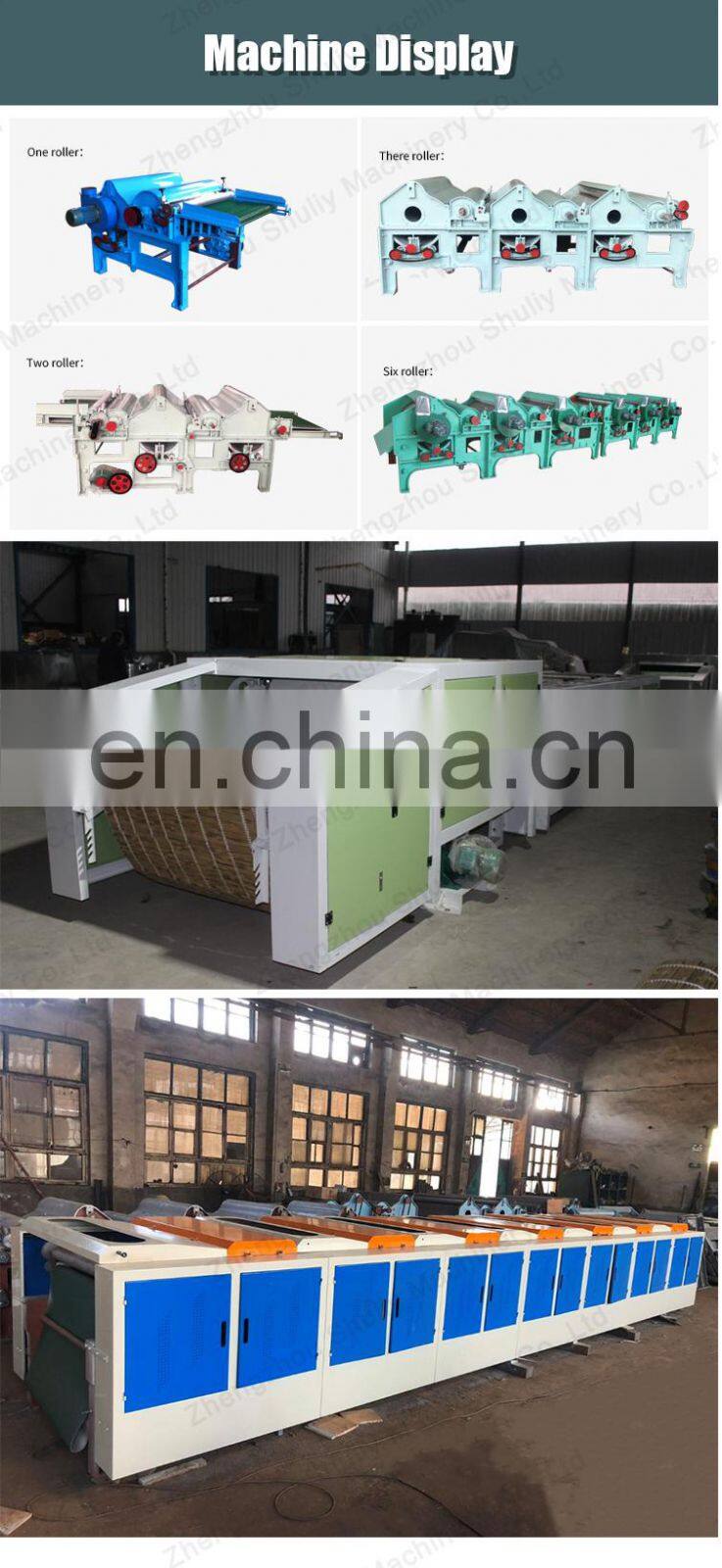 Textile recycling cotton machine machine recycling textile clothes recycling machine