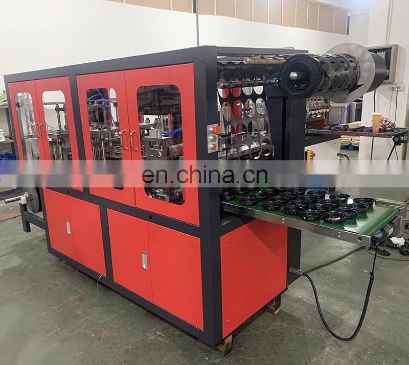 PCL420 High Speed Automatic Plastic Cup Lid  Cap Forming Machine for Coke & Coffee cup use