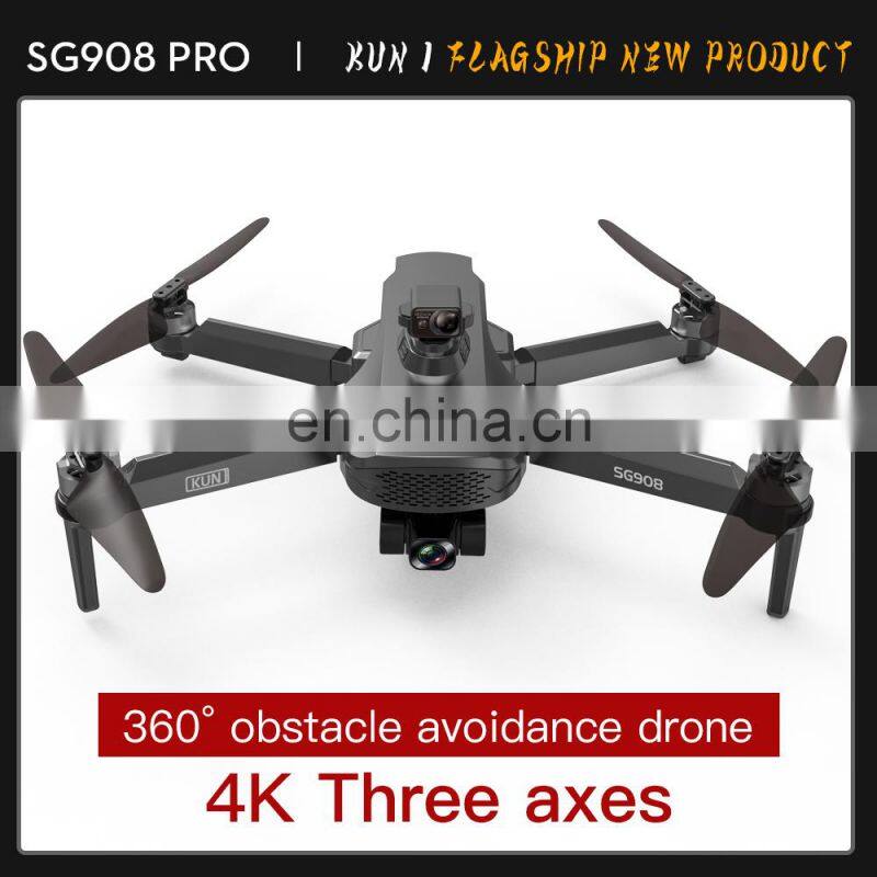 SG908 Drone With 4K quadcopter Camera 3-axis gimbal 1.2km control drones professional long distance drone sg908
