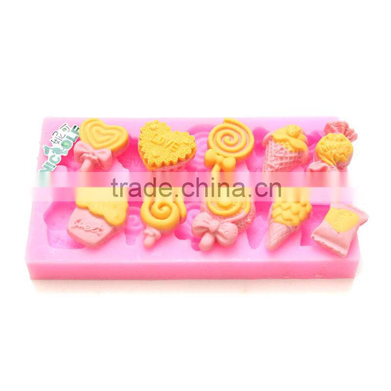 New design of silicone fondant cake mold