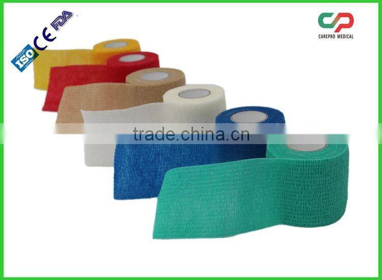 Nonwoven Cohesive / Self Adhesive Elastic Sports Tape with CE / FDA/ ISO