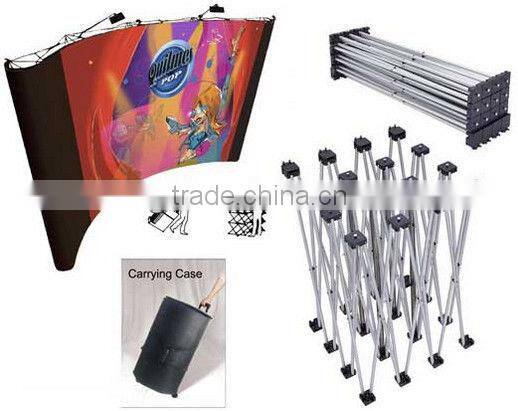 exhibition booth trade show display stand, 3*3 Trade Show pop up display backdrop wall
