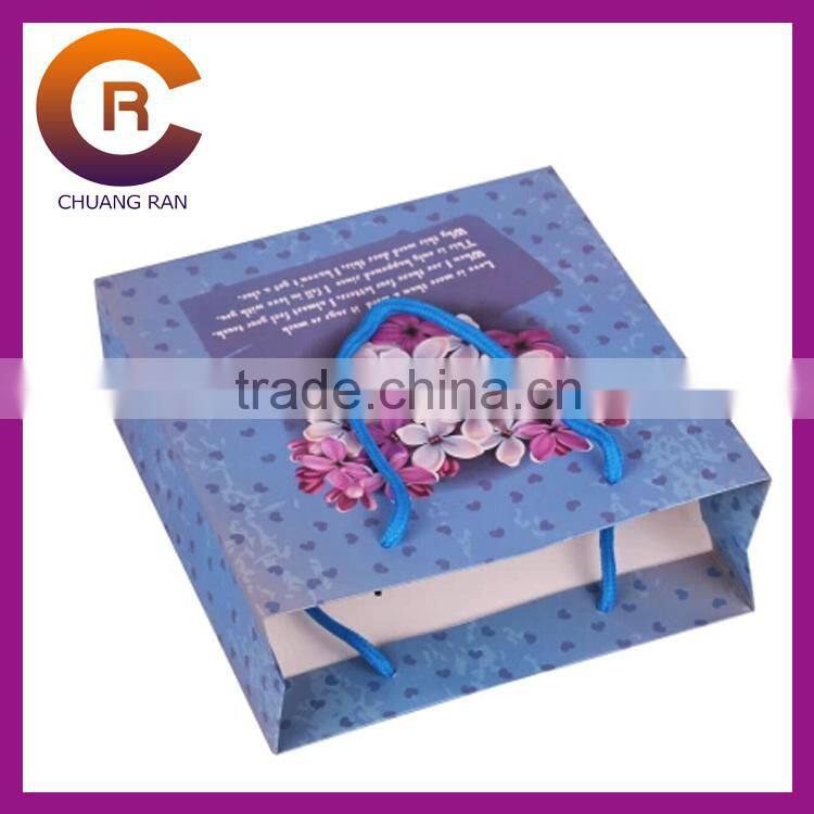 Red lovely deer good quality custom cheap christmas gift bags