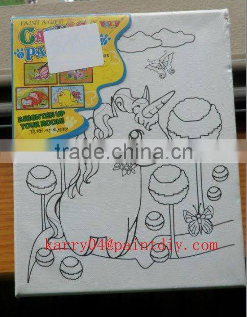 well sale paint frame and canvas set for children