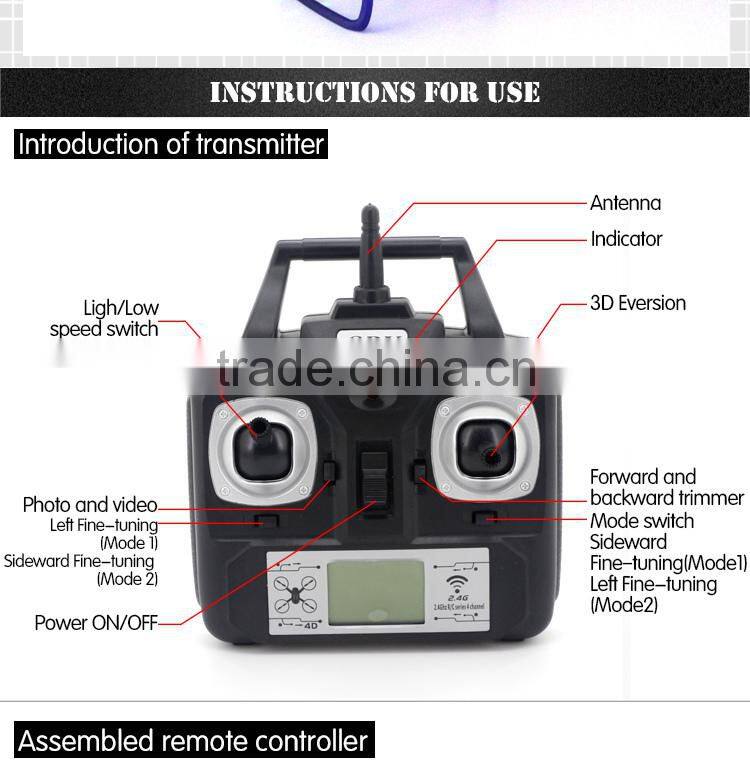 2015 latest new designed RC quadcopter with camera JY007