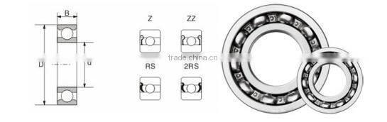 High precision brand miniature bearings deep groove ball bearing 6208