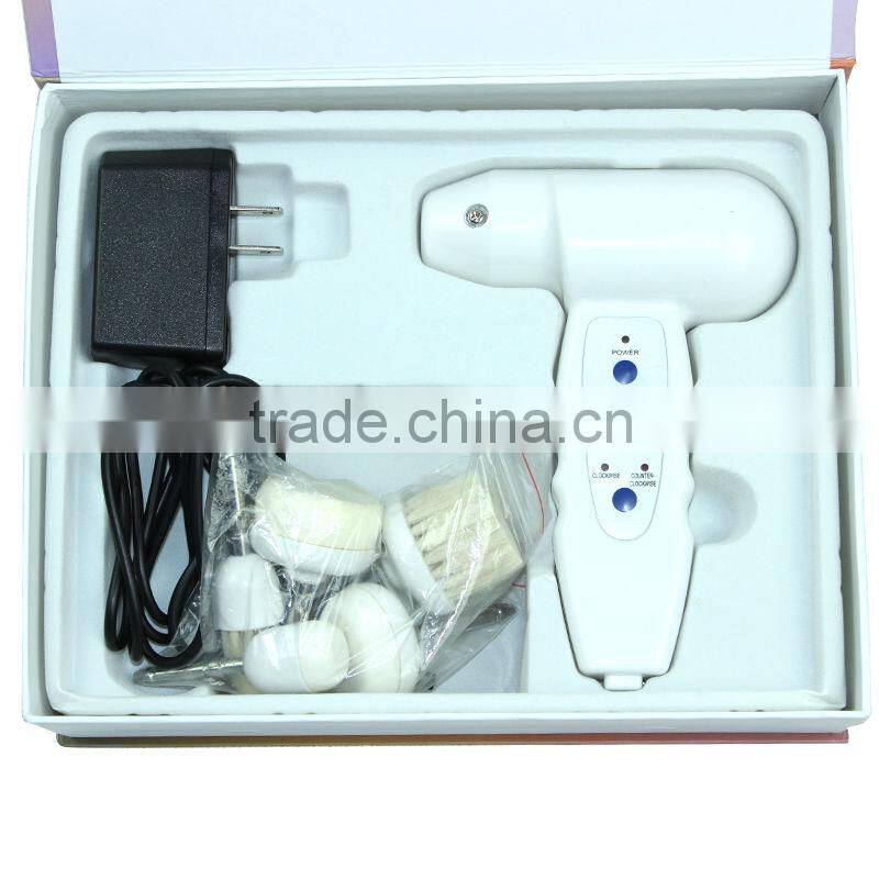 2016 alibaba best selling 5 in 1 portable home used beauty machine electric face brush