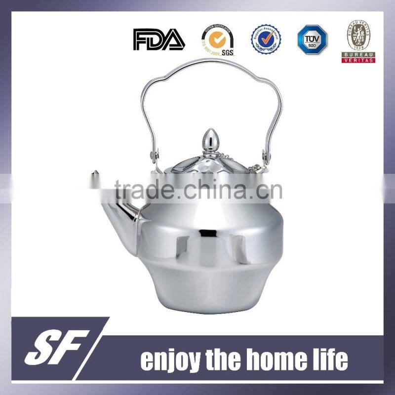 Set Of Side Handle Chromium plating and gold plating Stainless Steel Tea Kettle/Tea Pot(SF-7776 SSG)
