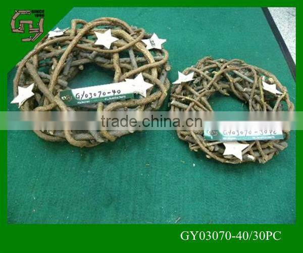 natural rattan wicker bulk Christmas wreaths