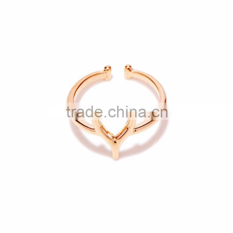 New Arrival Jewelry Fashion Simple Y Letter Open End Mens Designer Finger Rings