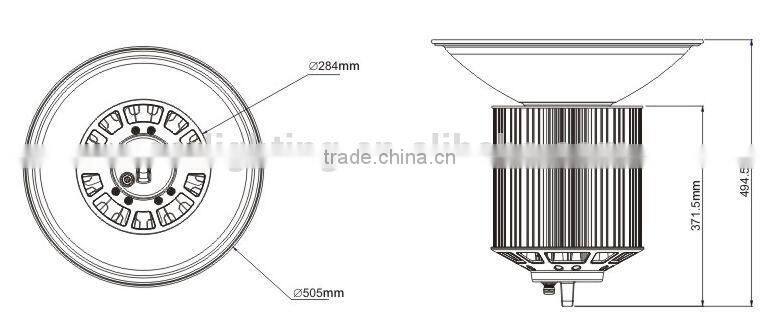 New waterproof white Temperature led canopy light gas station lighting