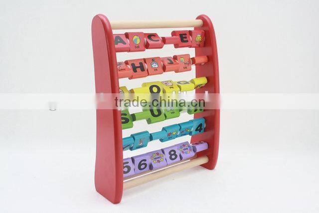 Wooden alphabet frame for baby learning toys