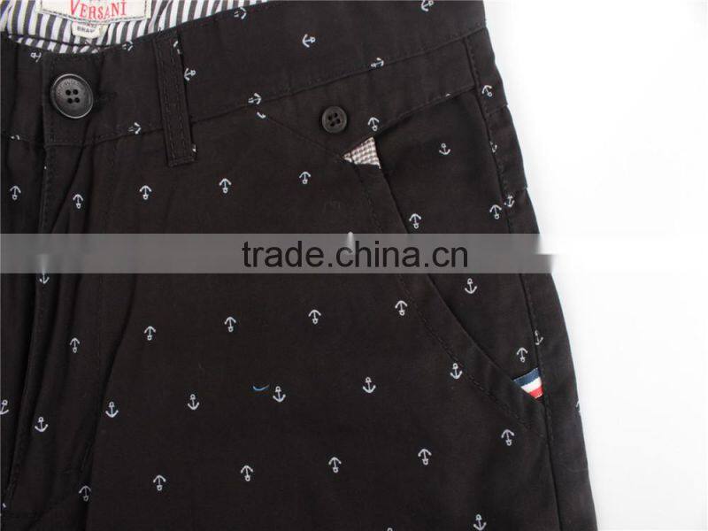 Mens cheap 100% garment stock lot printed shorts