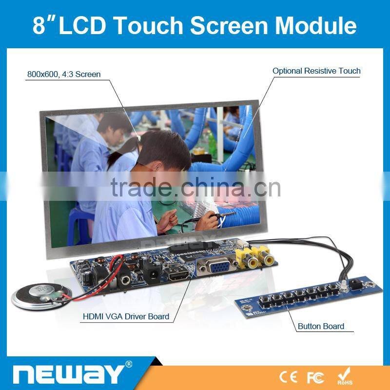 raspberry pi 8 inch with main PCB board LCD skd touch Module