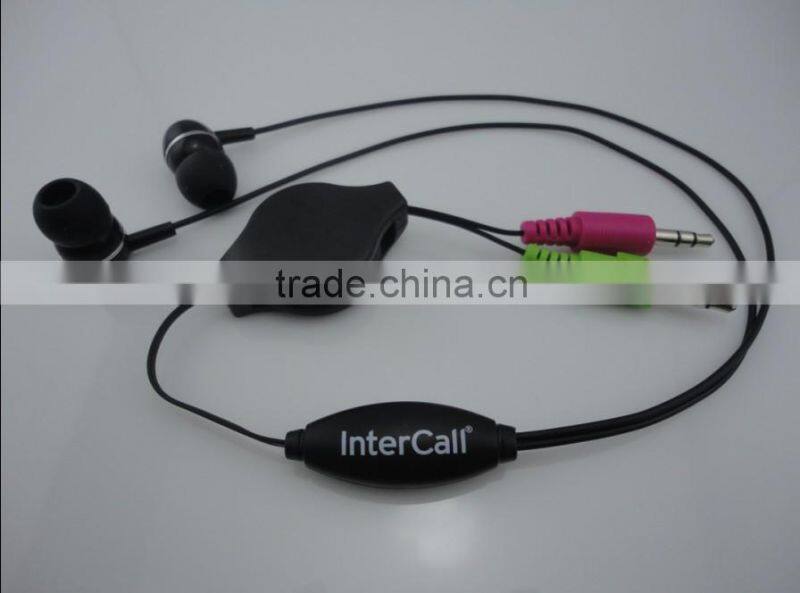 new and cheap retractable earphones promotional