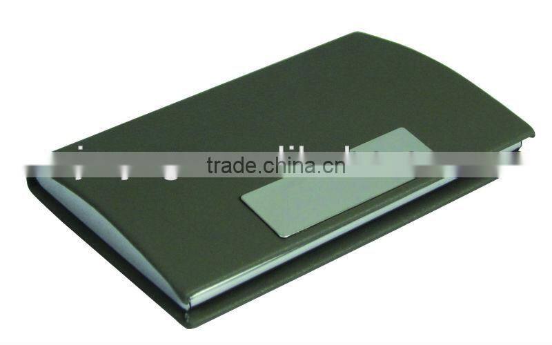 2015 factory made pu leather name cardholder
