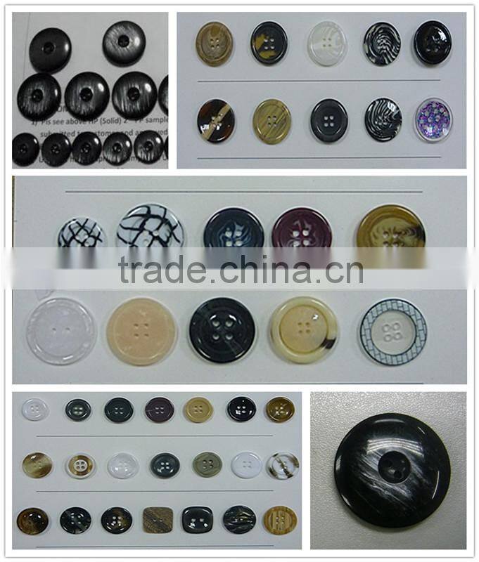 2015 New Arrive Dark Grey Color Polyester 4 Holes Chalk Button -- R1501