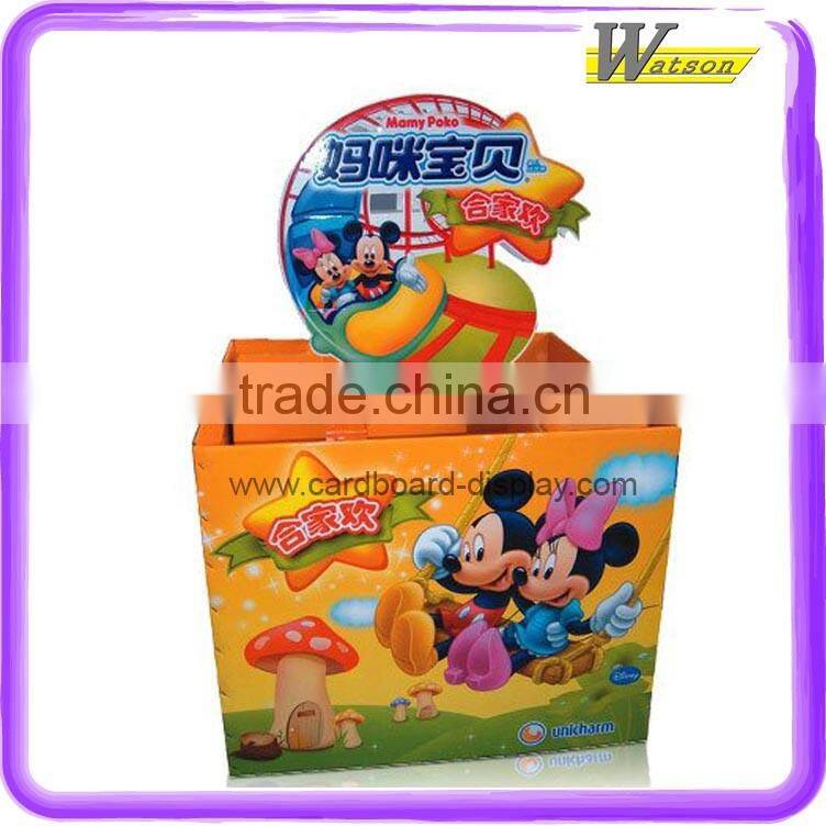 Supermarket hot sale cardboard pallet display for baby products