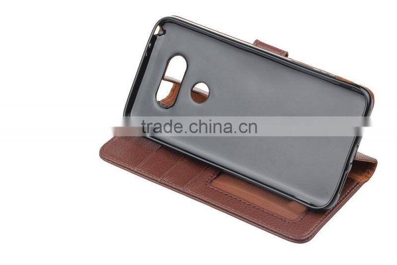 MMT Fashion Litchi Grain PU Leather Flip Case for LG G5 with Frame Card Slot Wallet Leather Case MT-5662