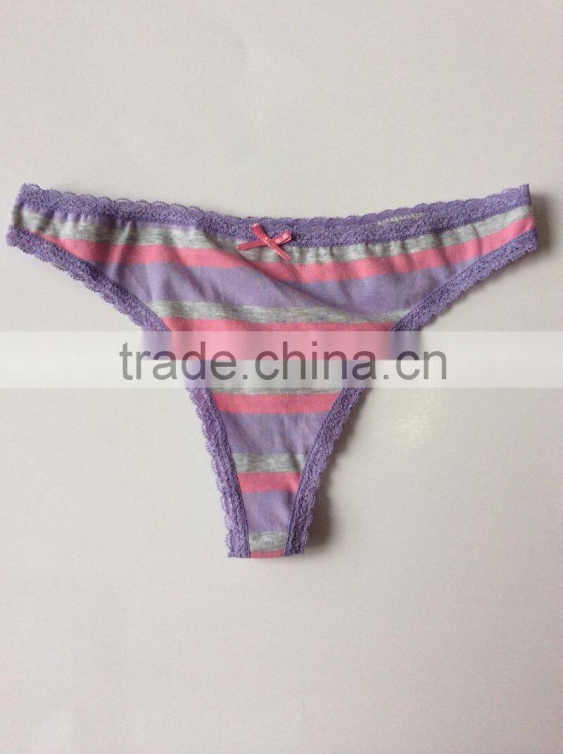 New Fashion Stripe thong for ladies