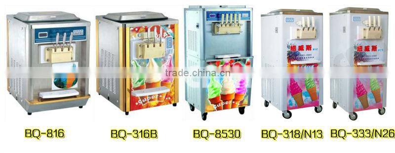 3 flavor soft ice cream machine