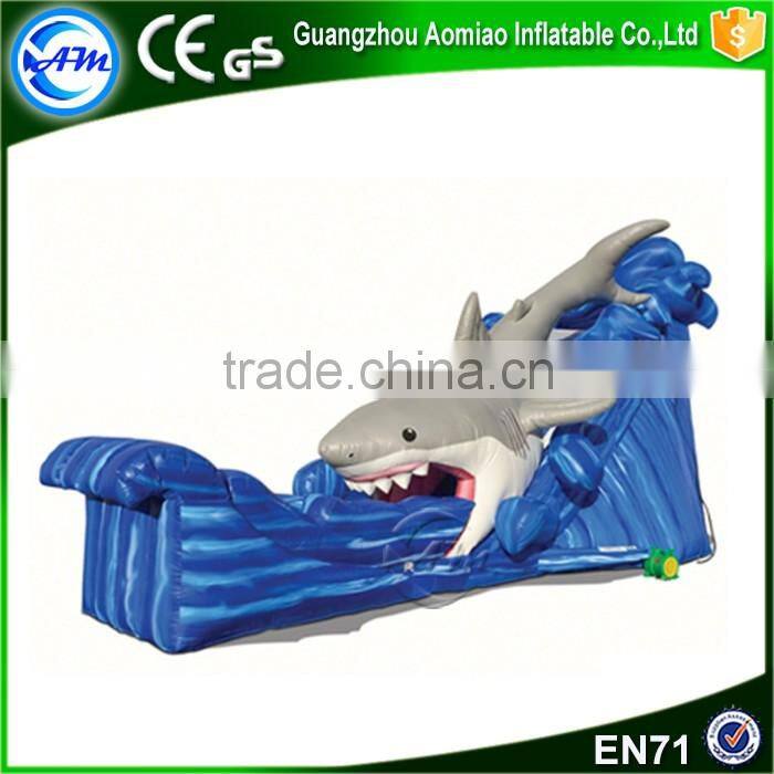 New design cheap adult size water slides,inflatable shark slide