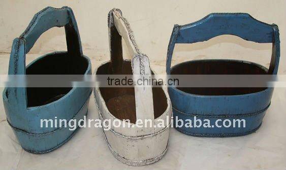 Antique Chinese Hand Carved Cask