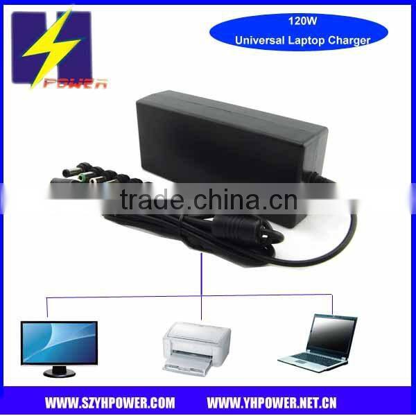 120W manual adapters 12v-24v output laptop,LCD,printer