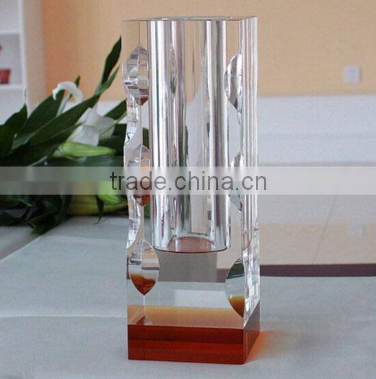 Fantastic design crystal vase for wedding decoration CV-1005