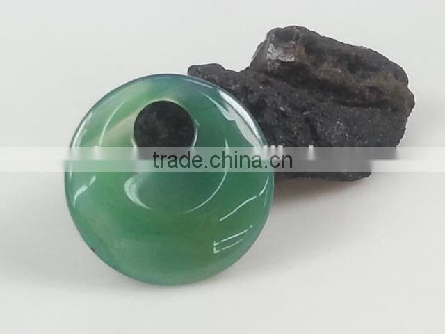 Wholesale red agate gemstone donuts pendant