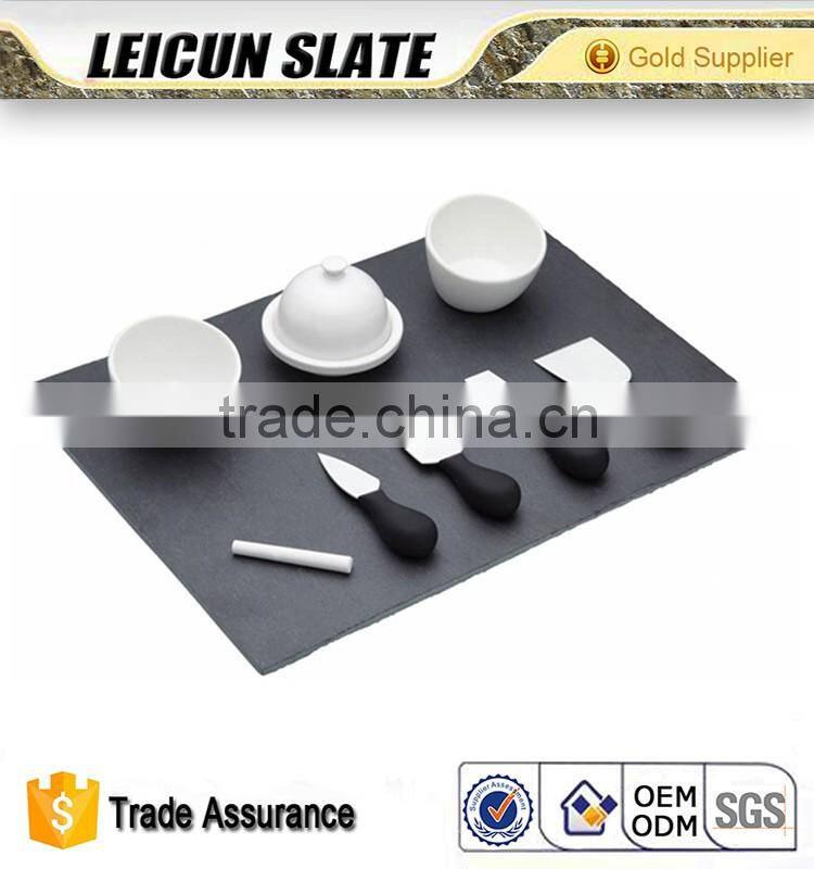 Natural slate plate food slate plate slate food board food plate with slate