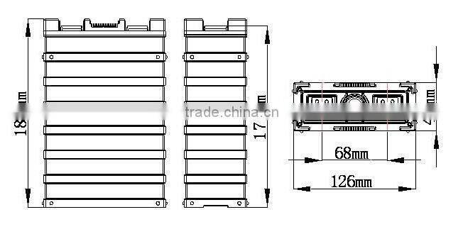 factory price 3.2V 40Ah LiFePO4 battery for electric scooter, backup power system