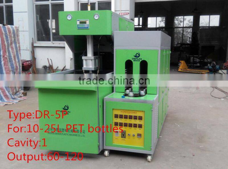 PET 5 gallon bottle semi automatic making machine