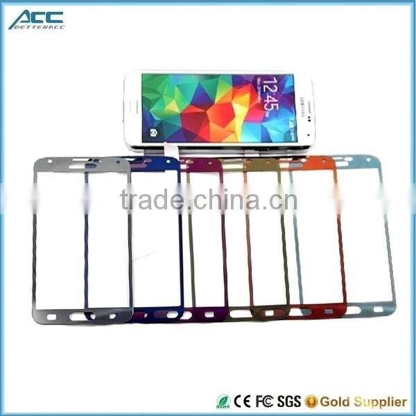 Low price 9H hardness 2.5D round edge color tempered glass screen protector for Samsung S4 S5